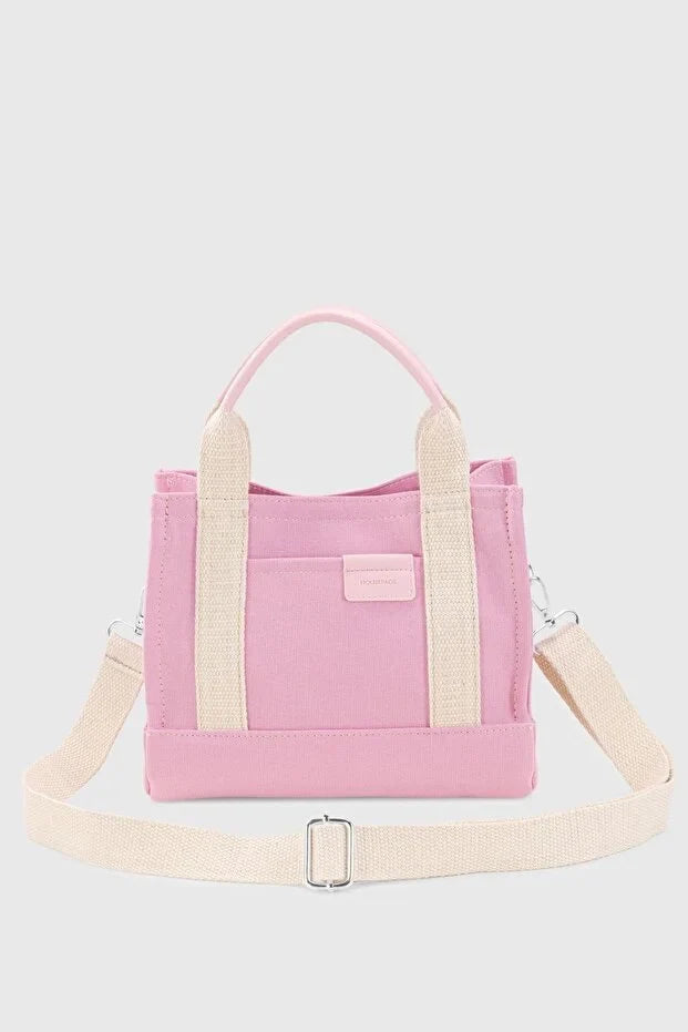 Women’S Pink Canvas Tote Bag