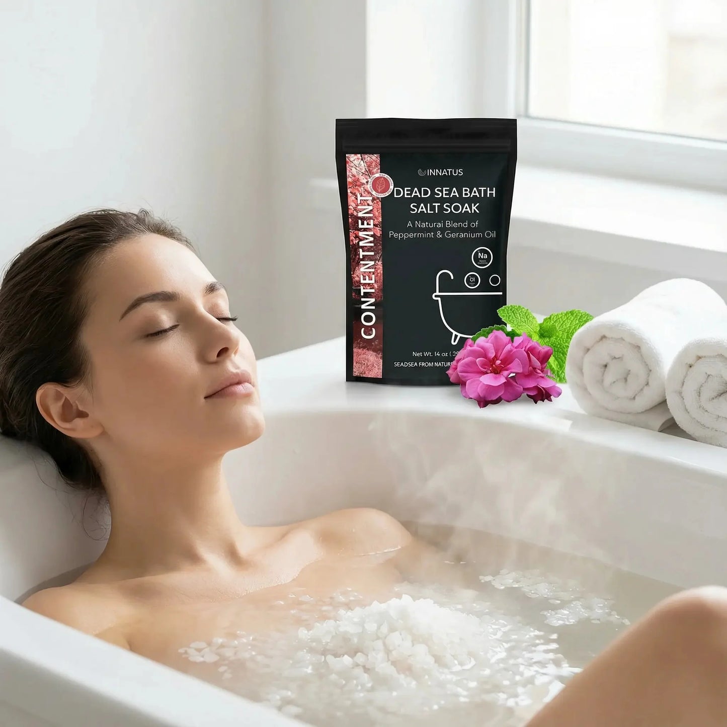 Dead Sea Contentment Bath Salt Soak with 21 Minerals