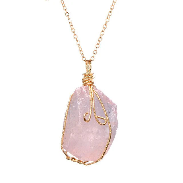 Natural Gemstone Crystal Stone Pendant