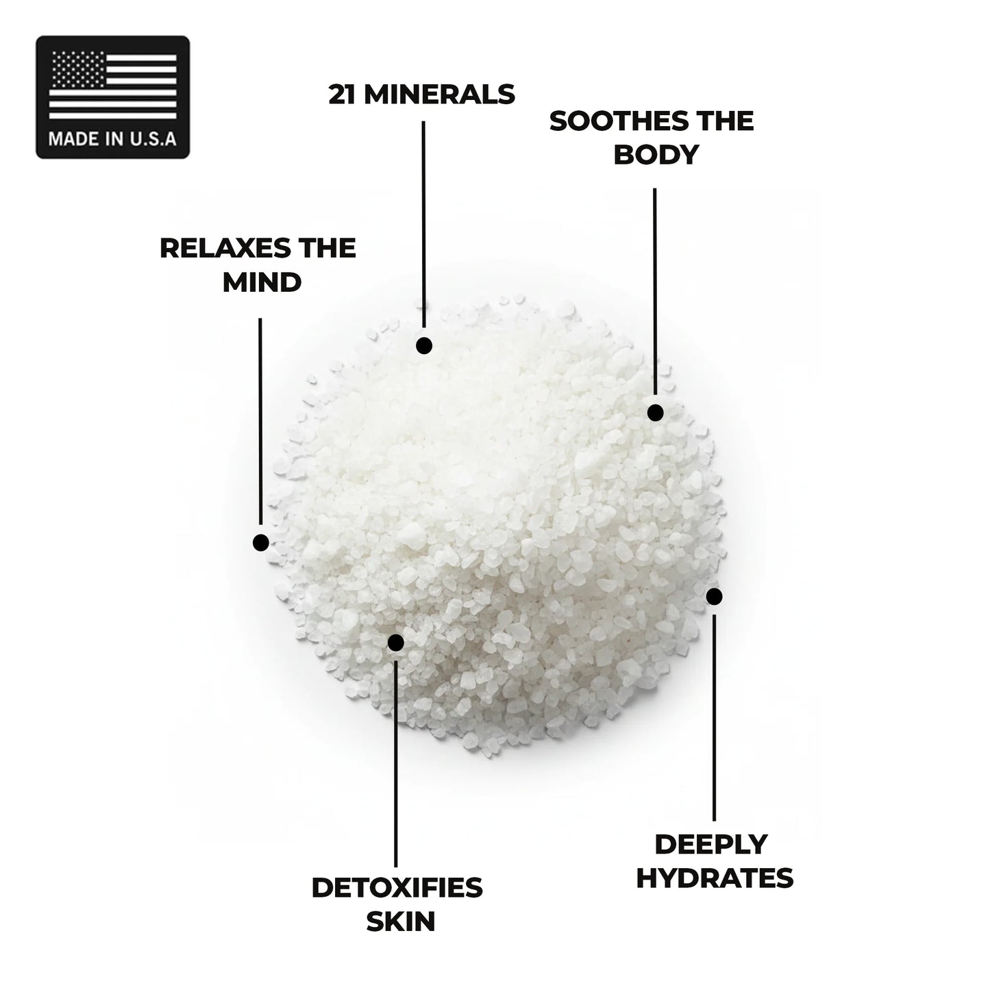 Dead Sea Soothing Bath Salt Soak with 21 Minerals