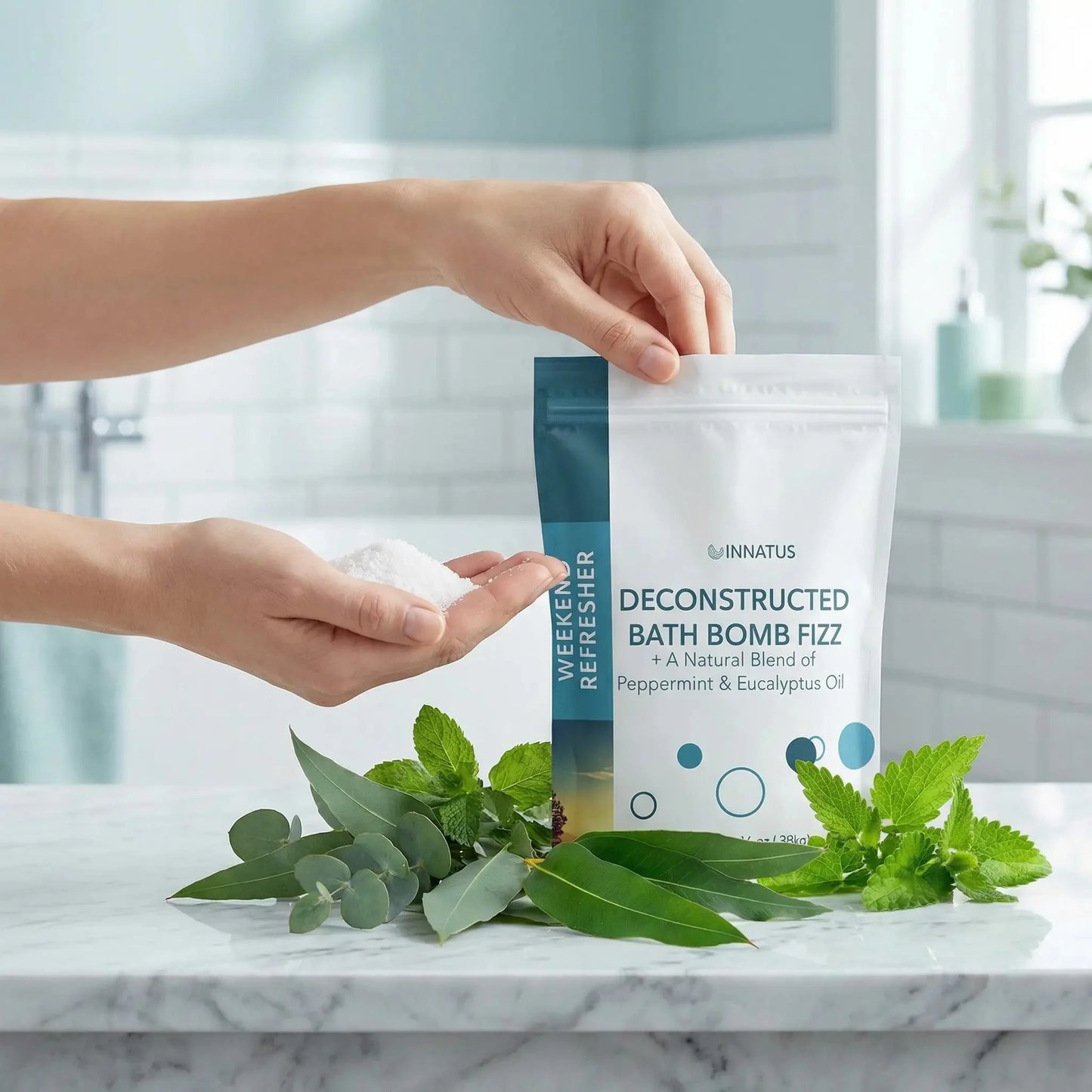 Sea Salt Fizzy Deconstructed Weekend Refresher Bath Bomb