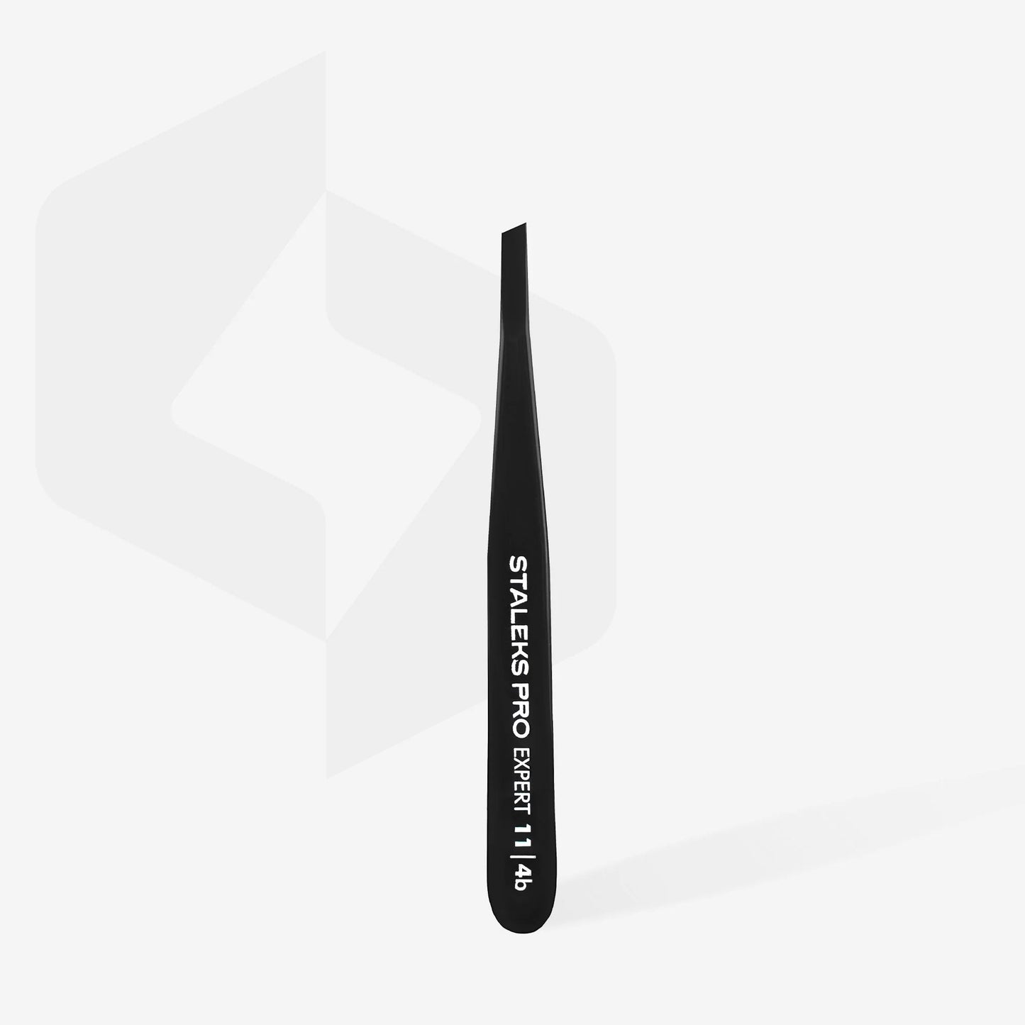 Staleks Eyebrow Tweezers EXPERT 11 Type 4 Black (Narrow Slant)